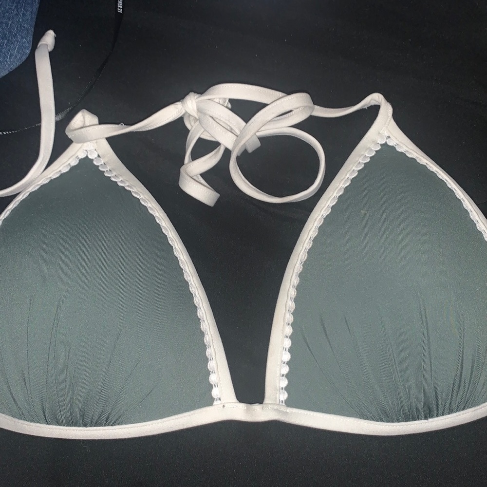green bikini top